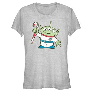 Juniors Toy Story Alien And Candy Cane T Shirt - 1 of 4