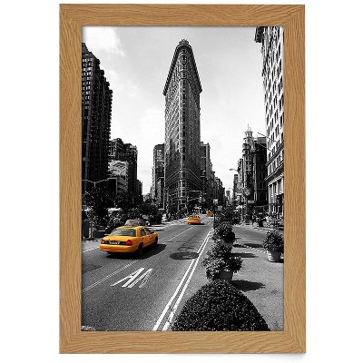 Americanflat Picture Frame with shatter-resistant glass - Wall Mounted Horizontal and Vertical Formats