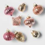 8ct Glass Christmas Tree Ornament Set - Wondershop™