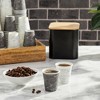 Juvale 600-Pack 3 Oz Small Paper Cups, Disposable Bath Cups for Bathroom & Mouthwash, Marble Print, White / Black - 2 of 4