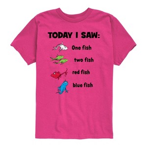 Boys' - Dr. Seuss - Today Saw One Fish Short Sleeve Graphic T-Shirt - 1 of 4