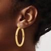 Black Bow Jewelry 4mm x 40mm 14k Yellow Gold Classic Round Hoop Earrings - 3 of 4