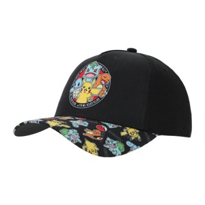 Pokémon Starters Youth Black 5 Panel Curved Brim Hat - 1 of 4