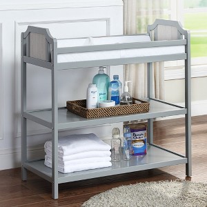 Whisen Safe Suite Baby Changing Table, Matches Crib Quality, with 2 Storage Shelves - 1 of 4