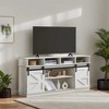Wooakway 58"L 30"H 16"D Modern & Farmhouse Double Tier TV Stand Storage Cabinet with Sliding Barn door for TVs Up to 65" Living Rooms Apartment - 3 of 4