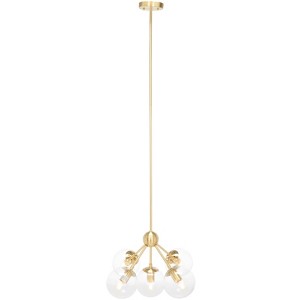 Aderynn 5 Light 18" Chandelier - CHA7004 - Gold - Safavieh - 1 of 4
