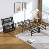VECELO Modern Foldable Bed Frame Folding Simple Metal bed Frame 14-inch High Folding Bed Underbed Storage Easy Assembly, Black - 4 of 4