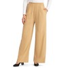 Collections Etc Wide Leg Elasticized Waist Knit Pants with Side Pockets - 3 of 4