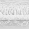 NAYSAYE Bath Rug 20" x 30" Plush Soft 100 Percent Cotton Reversible Dense Absorbent Non Slip for Bathroom, White - 3 of 4