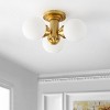 Elenna 3 Light 18" Flush Mount - Gold - Safavieh. - image 2 of 4