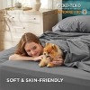 100% Cotton Percale Sheets,Sheet Set with Deep Pocket Up to 16 Inches, Breathable & Crirsp Soft, Bedsheet & Pillowcase Sets, 4 Pieces - 2 of 4