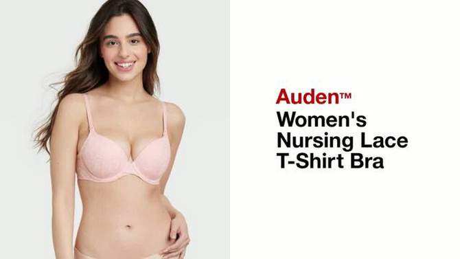 Women's Nursing Lace T-Shirt Bra - Auden™, 2 of 4, play video