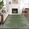 2'x6' Washable Area Rug, Modern Stripe, Low Pile Non-Slip Indoor, Minimalist Farmhouse Style, Non-Shedding Foldable Bedroom Mat, Black - 2 of 4