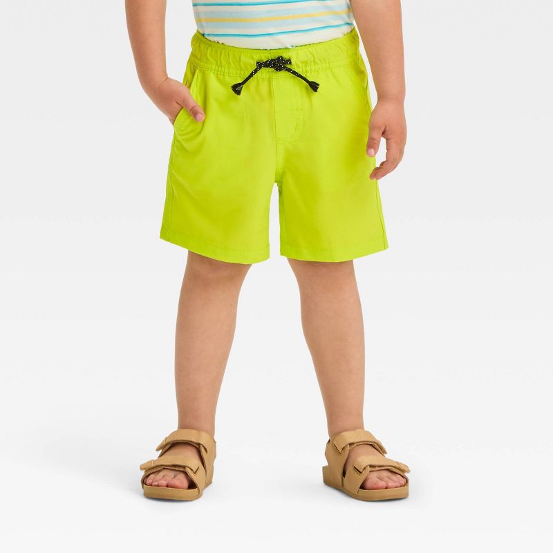 Toddler Boys' Pull-On Quick Dry Shorts - Cat & Jack™ Green, 1 of 5