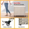 SEVOBAL Laundry Bags and Baskets Laundry Hamper With Lid PE Rattan Powder Coating Frame Clothes Hampers with Removable Bags, Gray, 27.6"*13.4"*26.4" - 4 of 4