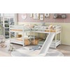 Full and Twin Size L-Shaped Bunk Bed with Slide and Short Ladder - 4 of 4