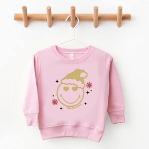 SmileyWorld Christmas Heart Eyes - Toddler Graphic Sweatshirt - 1 of 4