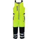 RefrigiWear Insulated Reflective High Visibility Extreme Softshell Bib Overalls