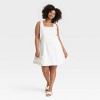 Women's Linen Mini Vest Dress - A New Day™ - 3 of 3