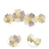 Unique Bargains Paint Lily Flowers French Barrette Hair Clips 1 Pc - 3 of 4