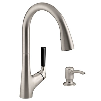 Kohler One Handle Stainless Steel Pull-Down Kitchen Faucet Model No. R562-SD-VS