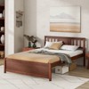 Infans Full Size Bed Frame with Headboard Wood Slat Support No Box Spring Needed - 3 of 4