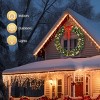 FURNIinspire Decorative Holiday Scene Props Christmas Wreath Door 600 Branches Pvc Bow Decoration Garland Decoration, Green, 7"*60"*60" - 2 of 4