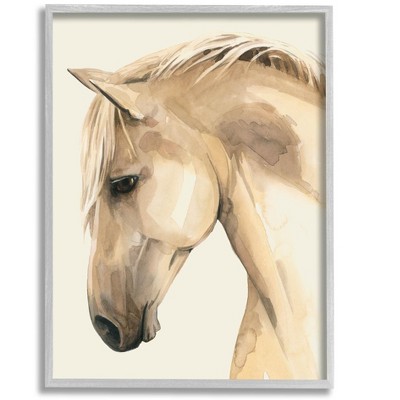 Stupell Industries Country Horse Farm Animal Portrait Framed Giclee Art