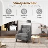 CENGHU Modern Teddy Material Accent Chair, Upholstered Arm Chair, for Living Room, Bedroom - 4 of 4