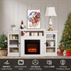 60 Inch Fireplace TV Stand Furniture Farmhouse Wood Entertainment Center Television Console Cabinet with Storage Shelves - 2 of 4