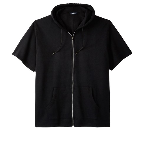 Mens short sleeve store zip up hoodie