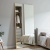 PexFix 34 in. W x 71 in. H Rectangular Metal Framed Bathroom Wall Mirror in Gold - 3 of 4