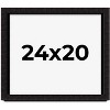 PosterPalooza | Modern Shadow Box 1" Depth Black Picture Frame - UV Acrylic, Backing Board, Hanging Hardware - 2 of 4
