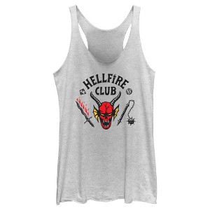Women's Stranger Things Welcome to the Hellfire Club Racerback Tank Top - 1 of 4