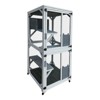 SEVOBAL Outdoor Cat Enclosure, Large Kitty Cat Condo Cage Shelter Playpen with Sliding Doors, Beige (30.7"*30.7"*71") - 3 of 4