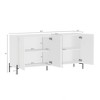 GDFStudio Petteti Modern 67" Sideboard Buffet Cabinet with 4 Soft-Close Doors - 3 of 4