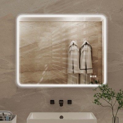 Bathroom Mirror, Vanity Mirror for Bathroom With Anti-Fog function, Wall Bathroom Vanity Mirror Lighted Mirror