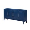 NicBex Retro Buffet Cabinet with Storage Versatile 4-Door Sideboard Cabinet with Brushed Doors and Fir Veneer, Featuring Elegant Handles - 3 of 4