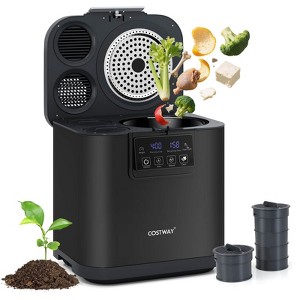 Costway 4 L Electric Composter for Kitchen Smart Waste Dispenser with Lid, Auto-Cleaning - 1 of 4