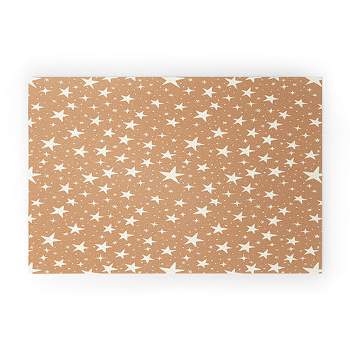 Avenie Stars In Neutral Welcome Mat -Society6
