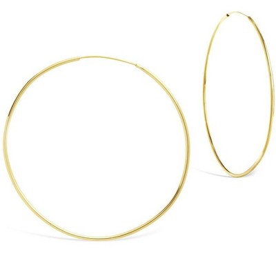 SHINE by Sterling Forever 2.75" Infinity Hoop Earrings