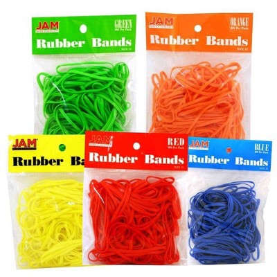 JAM Paper 500pk Colorful Rubber Bands - Size 33