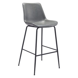 Zuo Byron Barstool Gray - 1 of 4