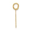 Black Bow Jewelry 14k Yellow Gold, Jersey Collection, Medium Number 0 Pendant - 2 of 4