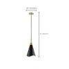 Nuvo Lighting Tango 1 - Light Pendant in  Matte Black/Burnished Brass - 2 of 4