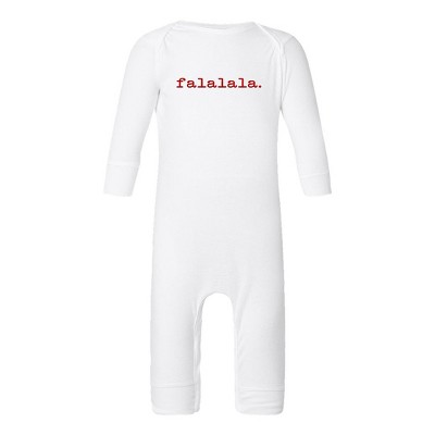 The Juniper Shop Fa La La Puff Print Baby Romper