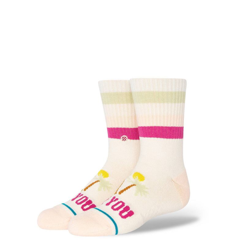Stance Kids&#39; Be You Crew Socks - Pink L, 1 of 10