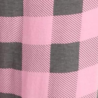 pink buffalo plaid jogger