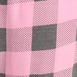 pink buffalo plaid jogger