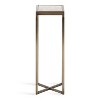Kate and Laurel Jaspur Square Metal Drink Table, 7x7x21, Gold - 4 of 4